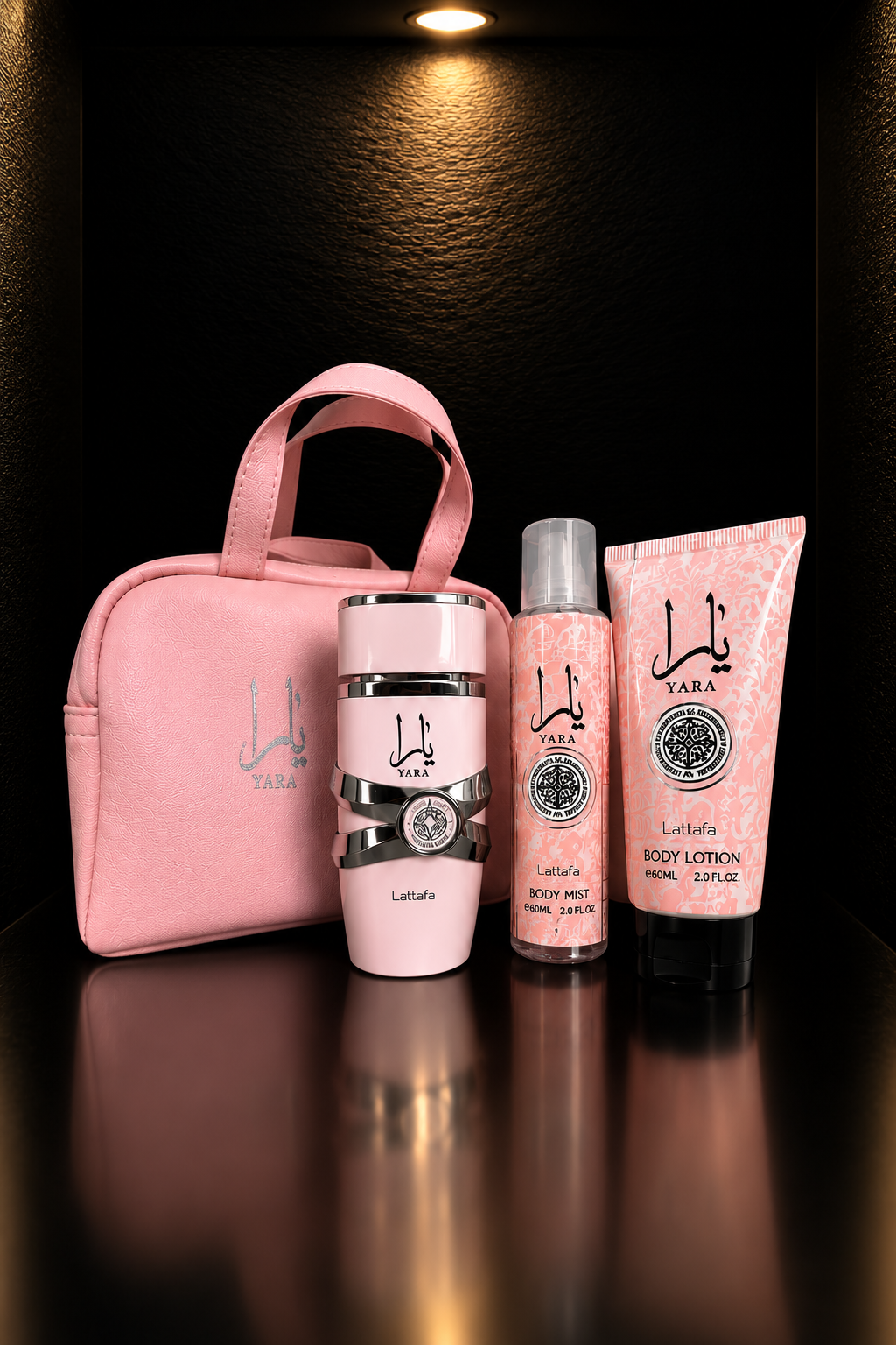 Kit Bolso + Crema + Perfume 60 ml + Yara